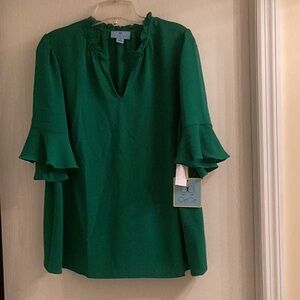 Cece green top NWT